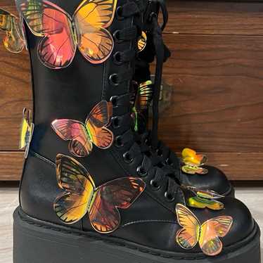 Butterfly Combat Boots