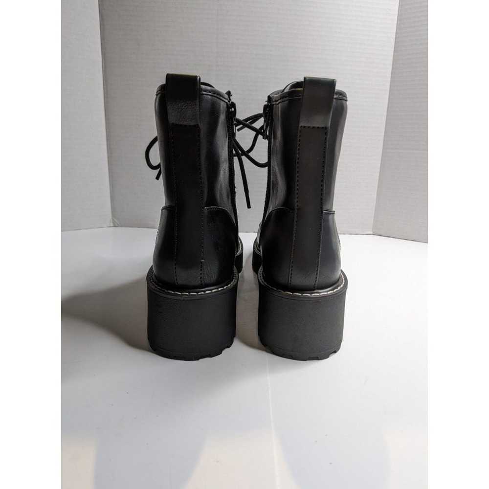 Madden Girl Black Carra Combat Boots, 8.5 - image 10
