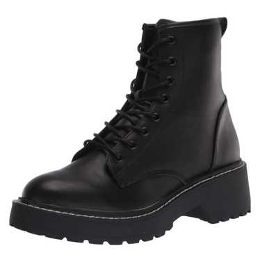 Madden Girl Black Carra Combat Boots, 8.5