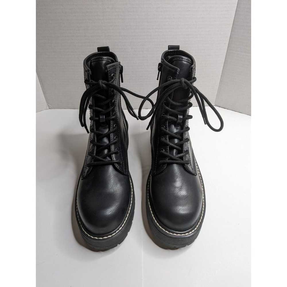 Madden Girl Black Carra Combat Boots, 8.5 - image 6