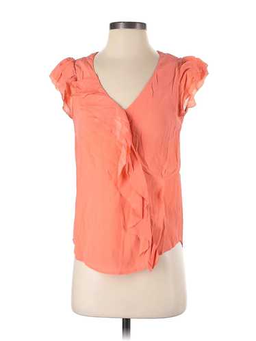 Maeve Women Orange Short Sleeve Blouse 2