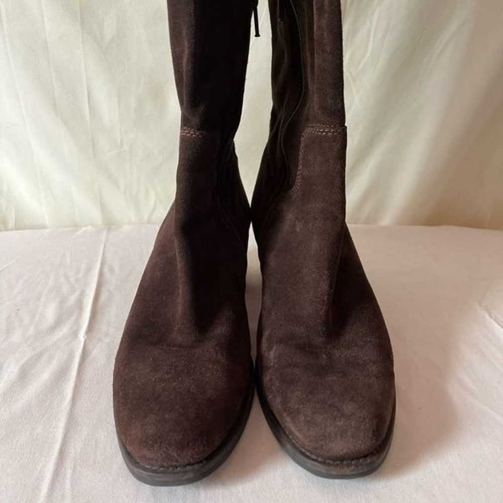 Italian Suede Leather Over Knee High Boots Short … - image 4
