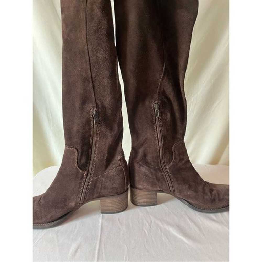 Italian Suede Leather Over Knee High Boots Short … - image 5