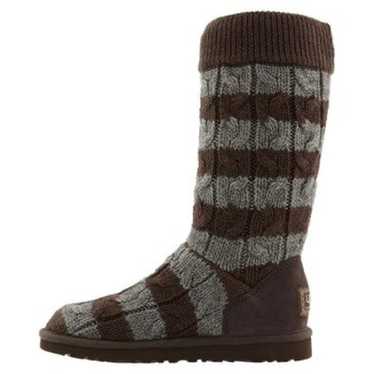 Ugg Women's Classic Tall Stripe Cable Knit Sheeps… - image 1