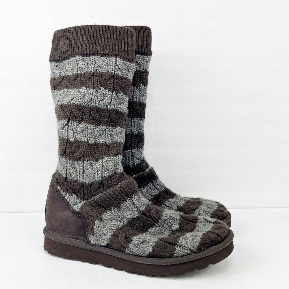 Ugg Women's Classic Tall Stripe Cable Knit Sheeps… - image 2