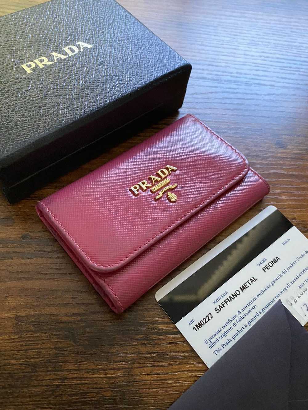 Prada Prada 2010 Peonia leather key holder - image 1