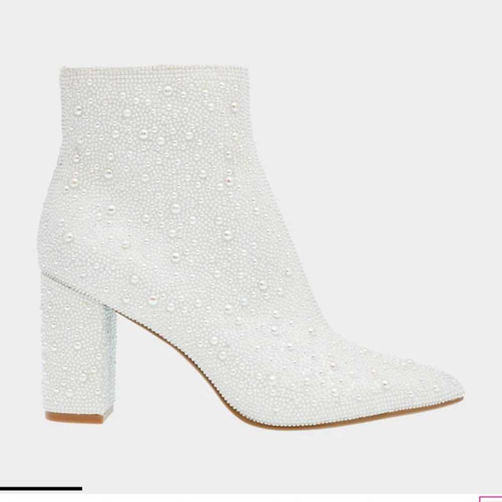 Betsy Johnson Cady Ivory Booties - image 2