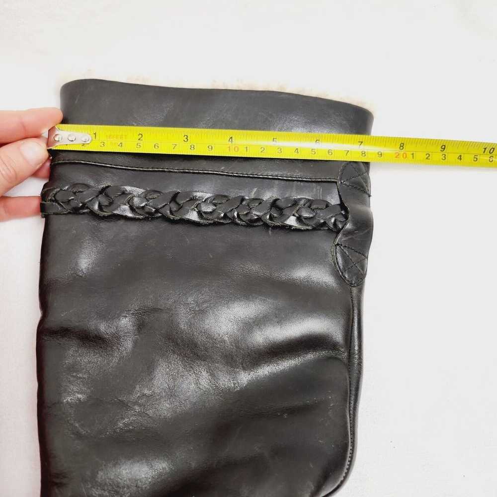 Ugg Australia Savanna Black Leather Studded Knee … - image 6