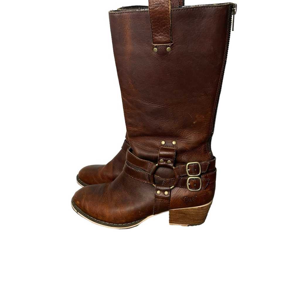 CAT by Caterpillar brown leather riding boots siz… - image 1