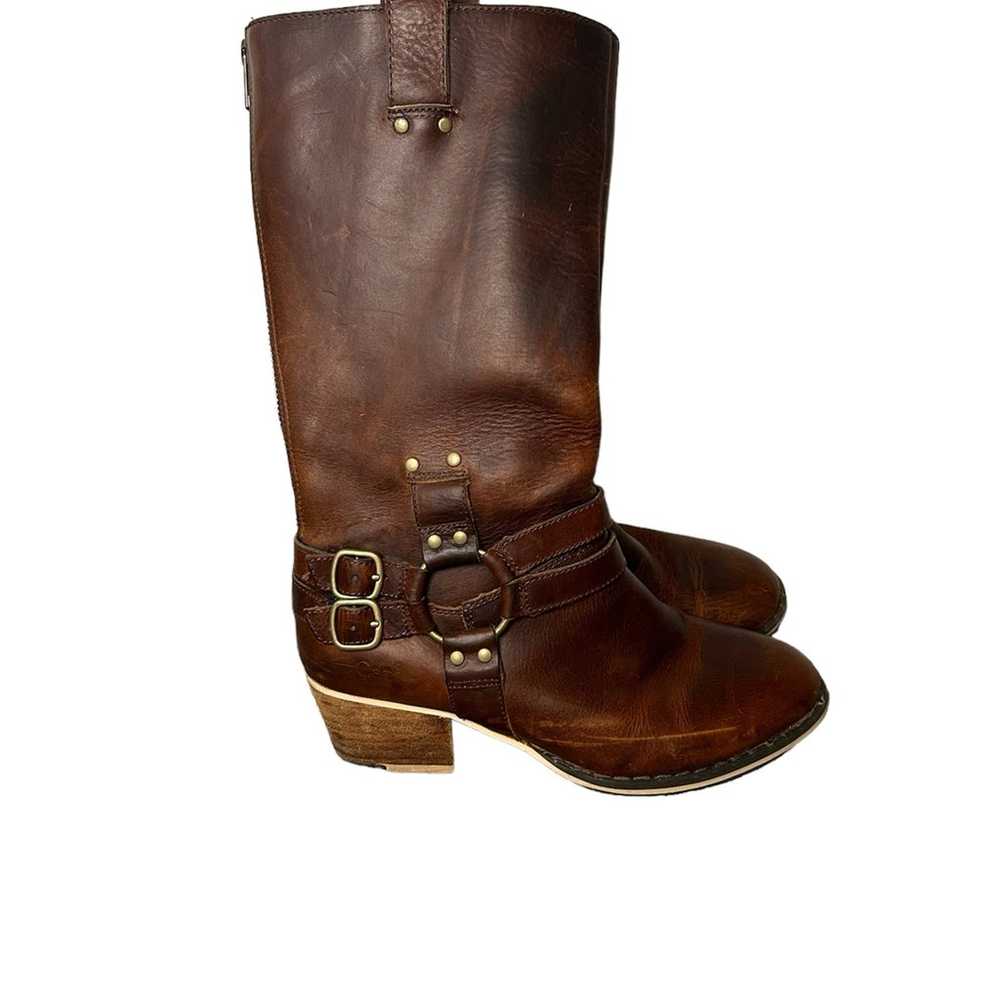 CAT by Caterpillar brown leather riding boots siz… - image 2