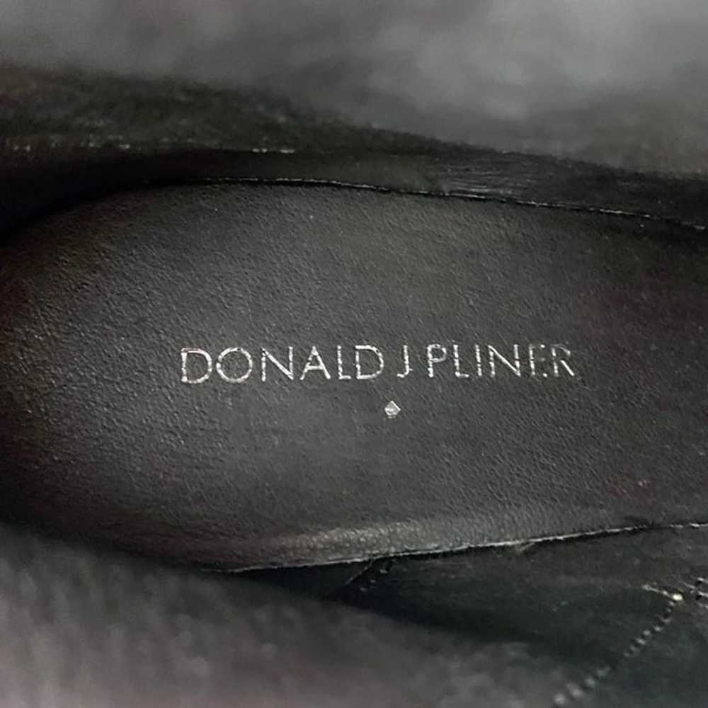 Donald J Pliner Envy Taupe Leather Block Heel Tal… - image 3