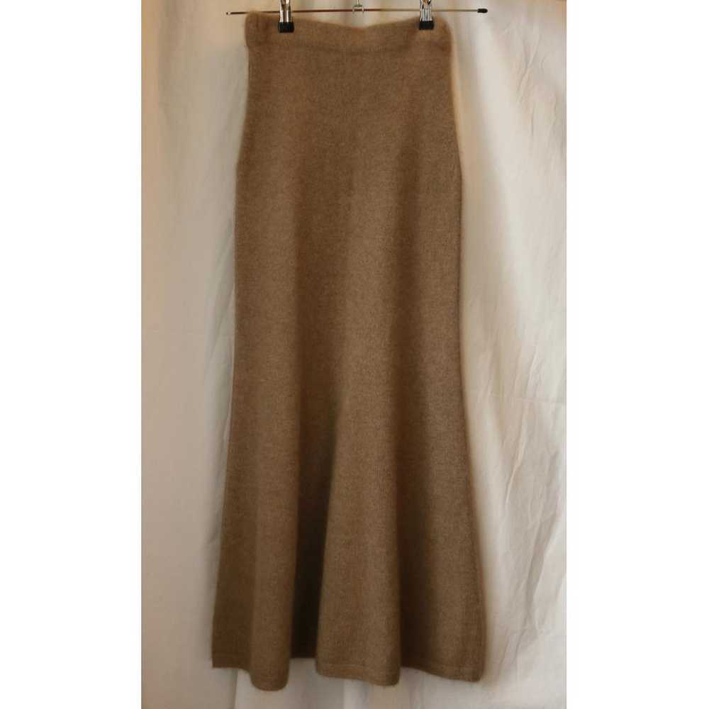 Non Signé / Unsigned Cashmere maxi skirt - image 2