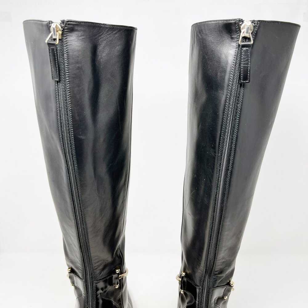 Hugo Boss Size 37 US 7 Black Leather Pointed Toe … - image 7