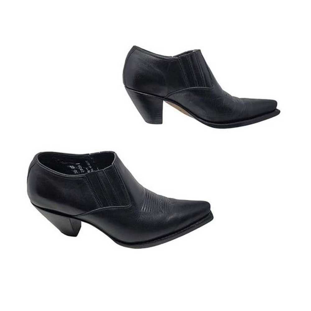 Lucchese Charlie 1 Horse Black Ankle Booties Mule… - image 6
