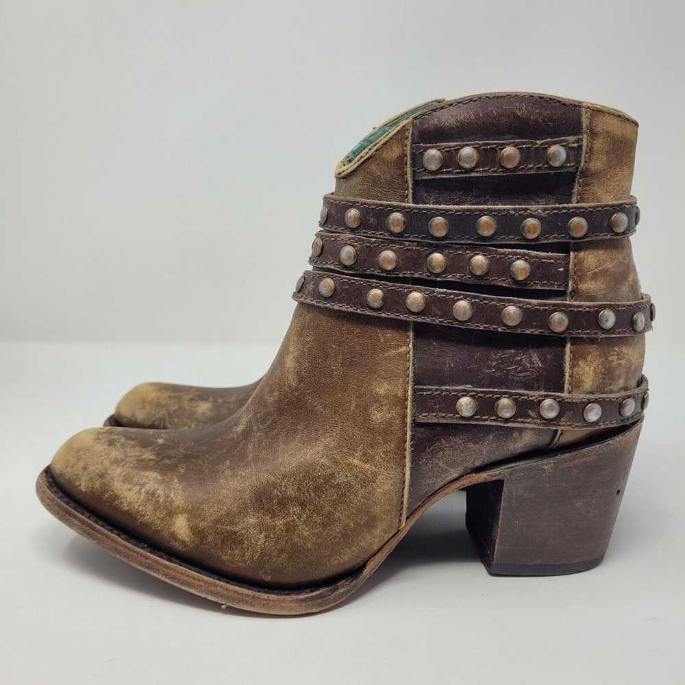 Corral Boots Women 8 Brown Leather Western Straps… - image 5