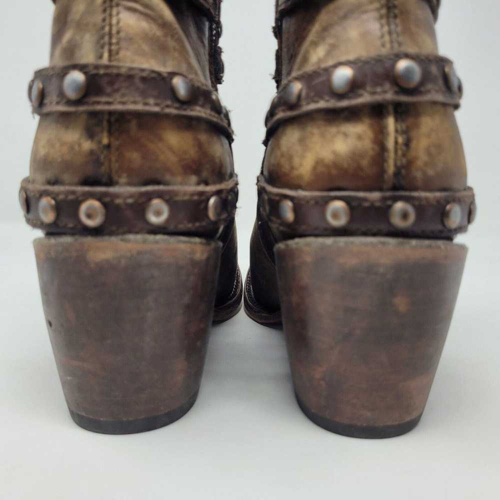 Corral Boots Women 8 Brown Leather Western Straps… - image 6