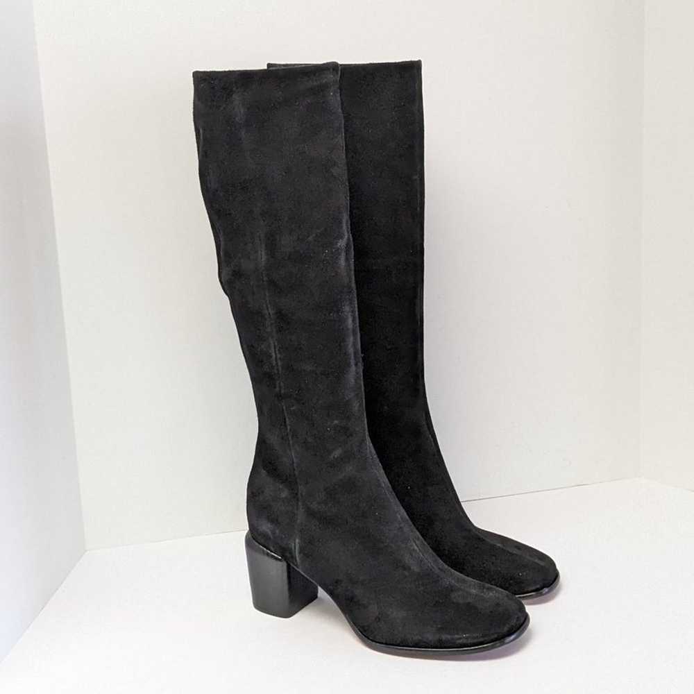 Vince Maggie Tall Knee High Boots, Black Suede, W… - image 1