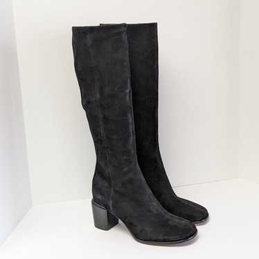 Vince Maggie Tall Knee High Boots, Black Suede, W… - image 1