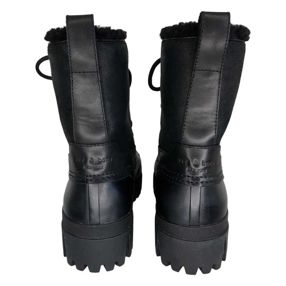Rag & Bone RB Logo Shearling Lined Winter Boots - image 7