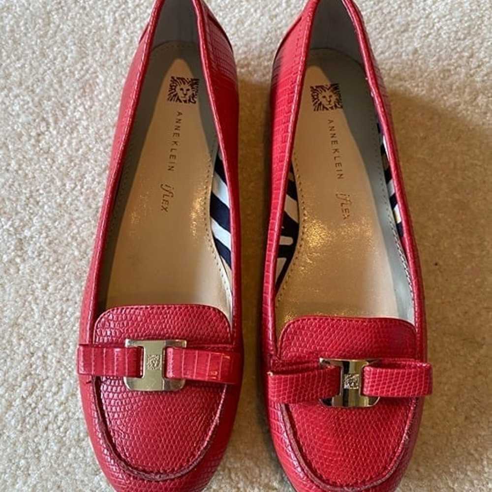 Anne Klein iflex flats Size 7.5 Red women shoes /… - image 2
