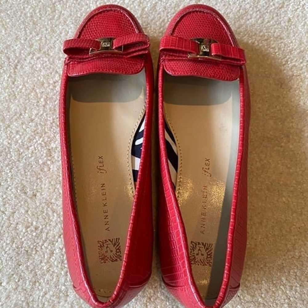 Anne Klein iflex flats Size 7.5 Red women shoes /… - image 5