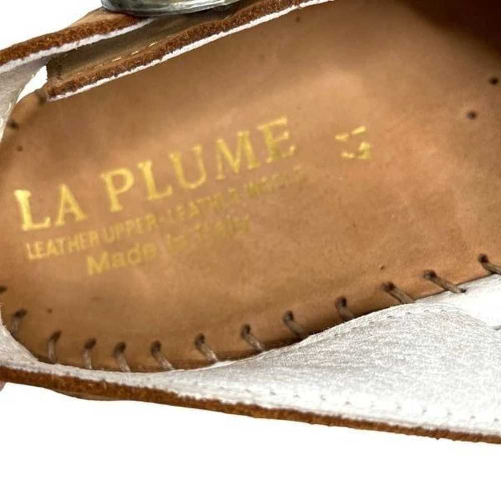 La Plume leather slingback flats Sz 41 camel brow… - image 8