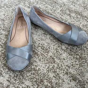 Vionic - Suede Flats Comfort Shoes - Maria - Slat… - image 1