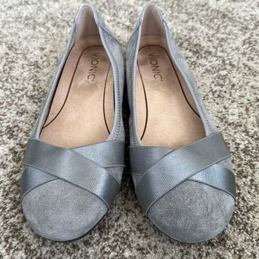 Vionic - Suede Flats Comfort Shoes - Maria - Slat… - image 2
