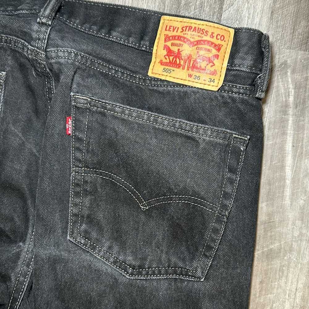 Levi's Levi’s 505 Straight Fit Jeans - 36x34 - image 5