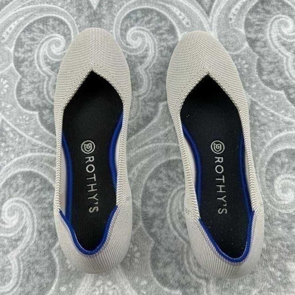 Womens Rothy’s Classic Light Grey Round Toe Balle… - image 3