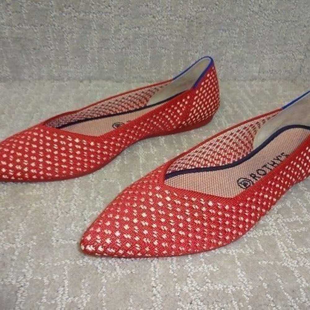 Rothys The Point Women's Size 9.5 Red Apple Honey… - image 11