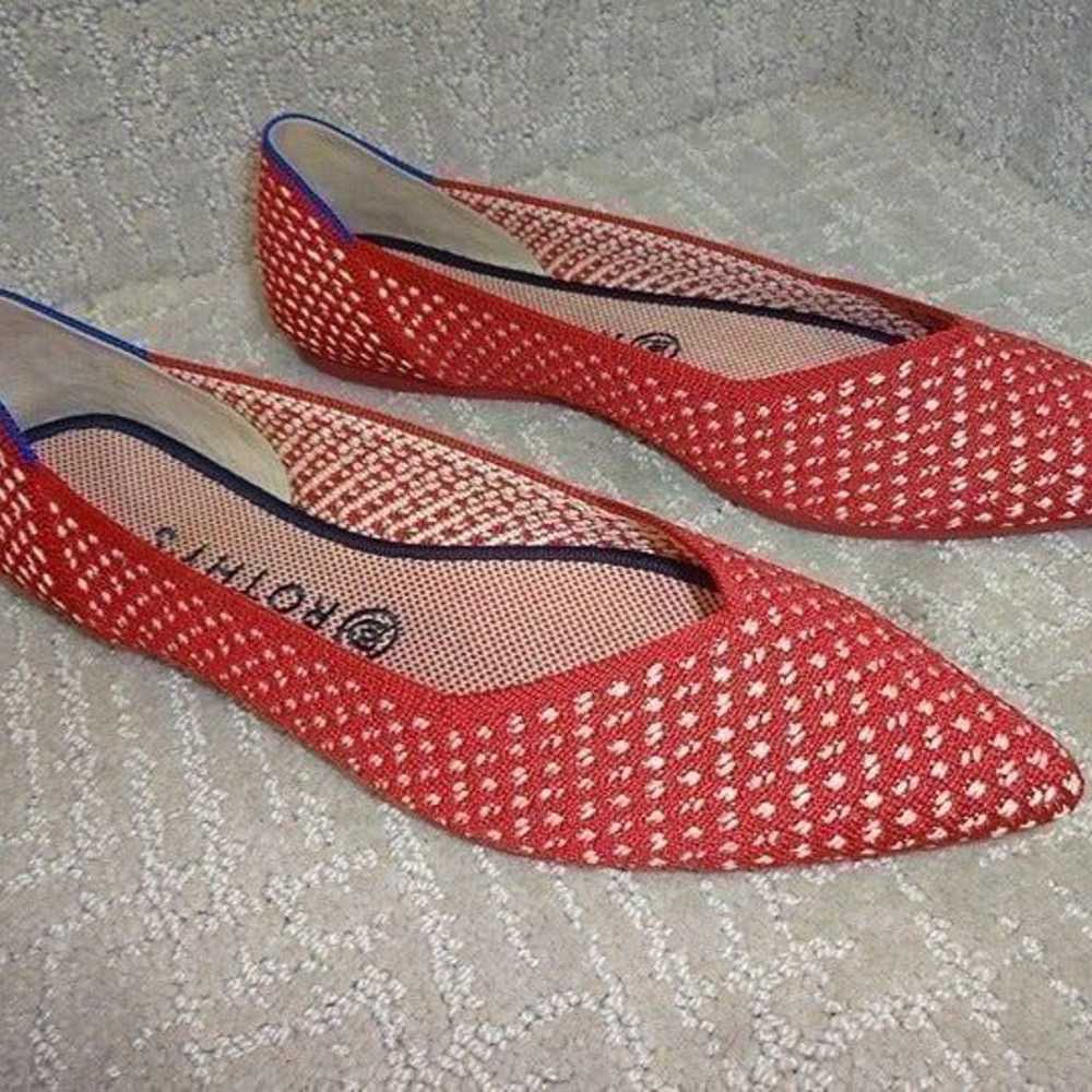 Rothys The Point Women's Size 9.5 Red Apple Honey… - image 12