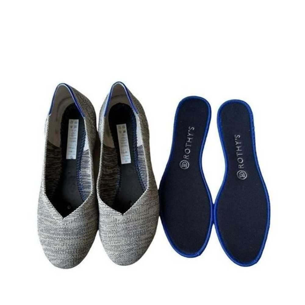 Rothys Round Toe The Flat Speckled Heather Blue H… - image 11