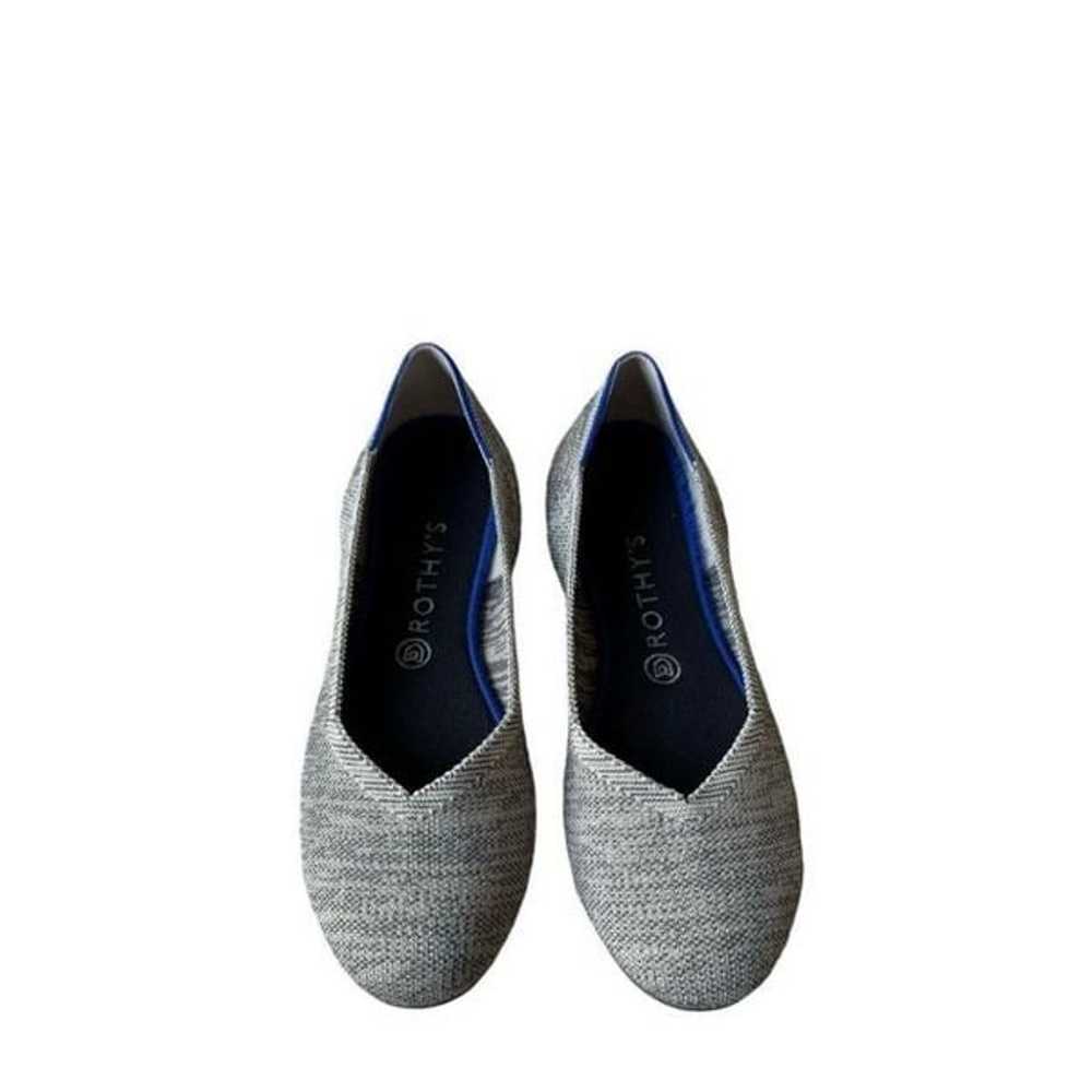 Rothys Round Toe The Flat Speckled Heather Blue H… - image 9
