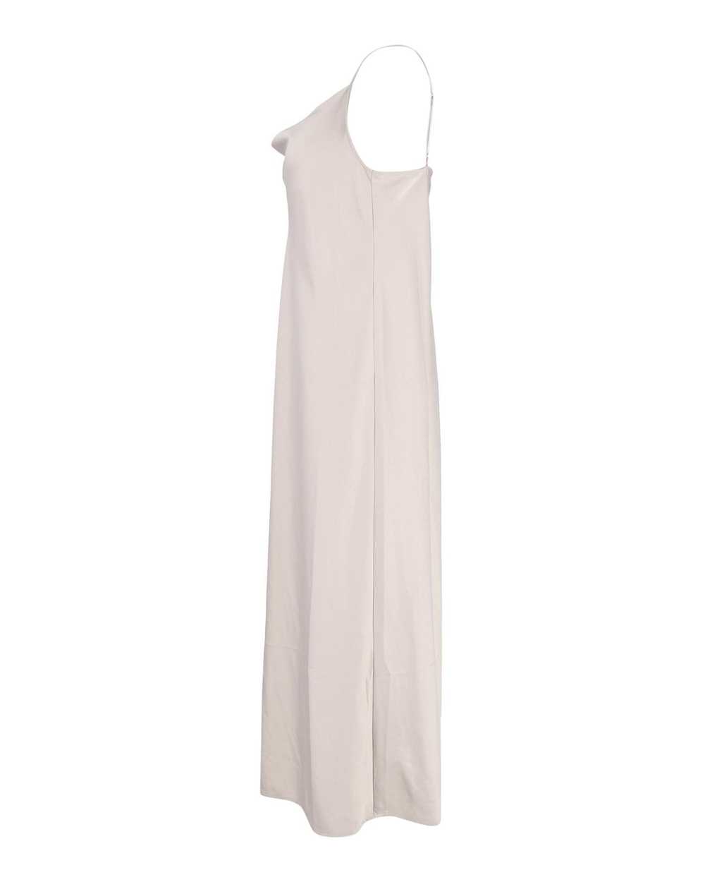 Max Mara Silver Polyester Midi Dress with Cowl-Ne… - image 2
