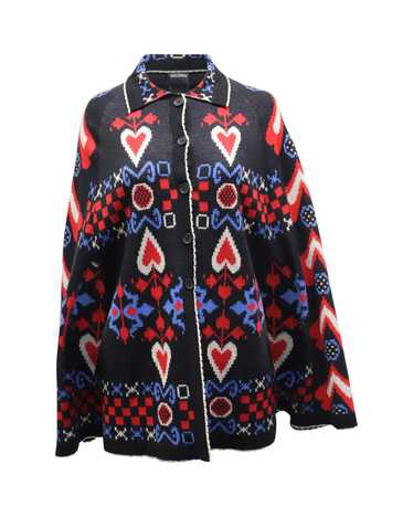 Anna Sui Patterned Wool Cape for Women