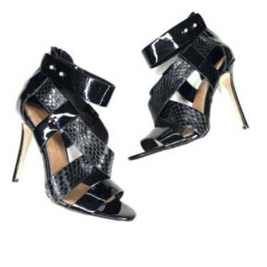 Badgley Mischka designer patent leather heels 7.5… - image 1