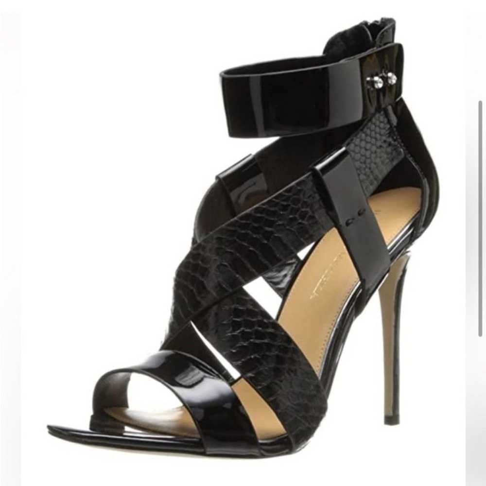 Badgley Mischka designer patent leather heels 7.5… - image 2