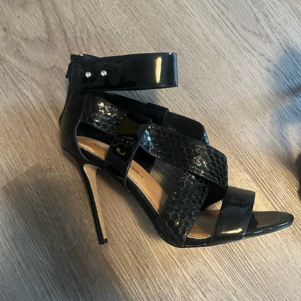 Badgley Mischka designer patent leather heels 7.5… - image 3
