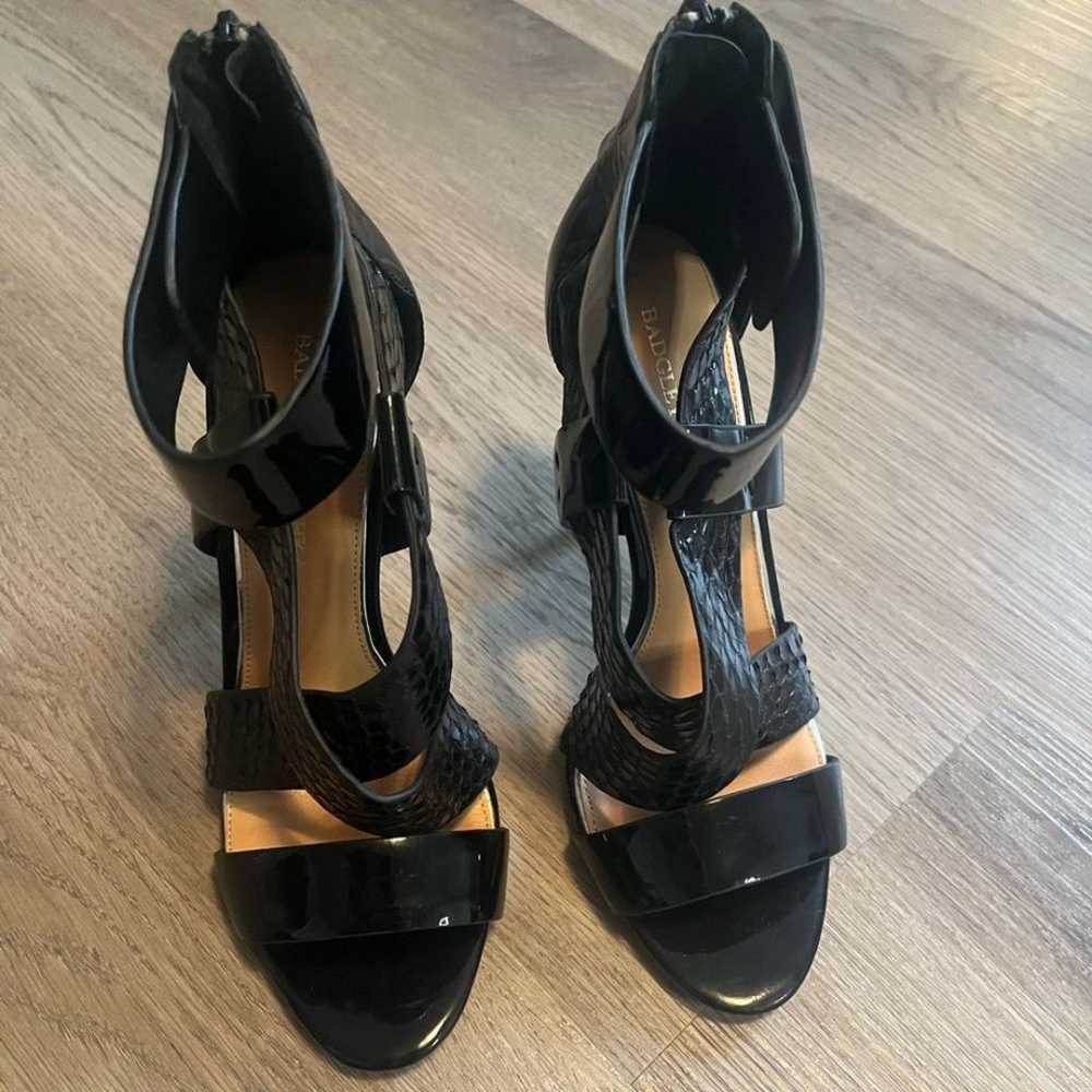 Badgley Mischka designer patent leather heels 7.5… - image 4