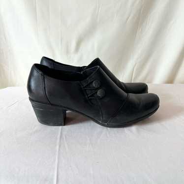 Clarks Collection Emilie Slip On Loafers Black Lea
