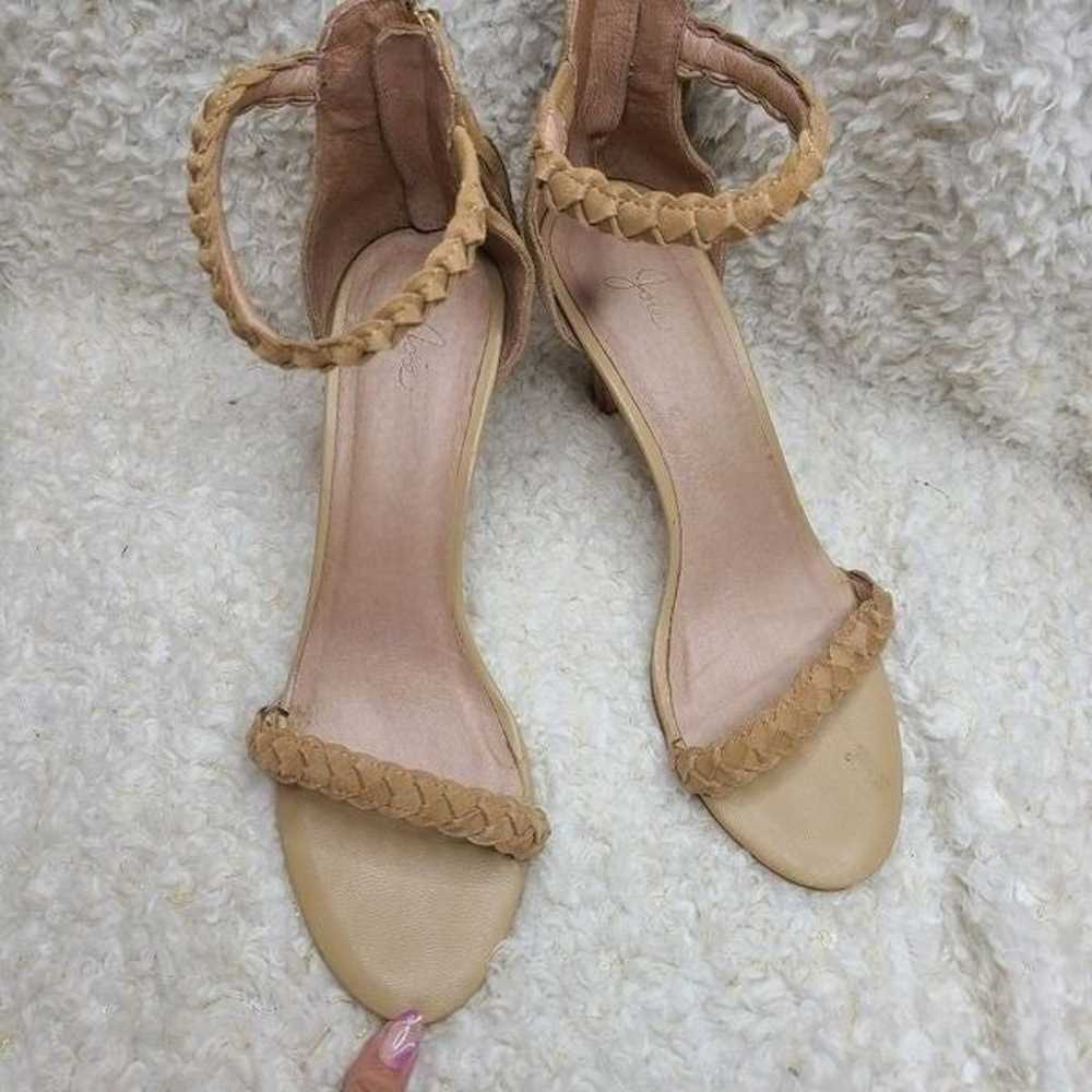 Joie Abbott Tan Suede Braided Heeled Sandals size… - image 2