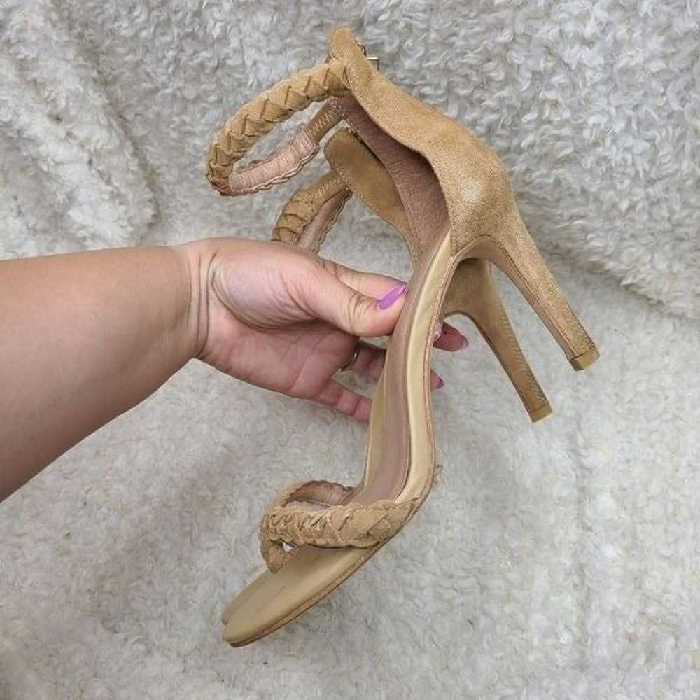 Joie Abbott Tan Suede Braided Heeled Sandals size… - image 3