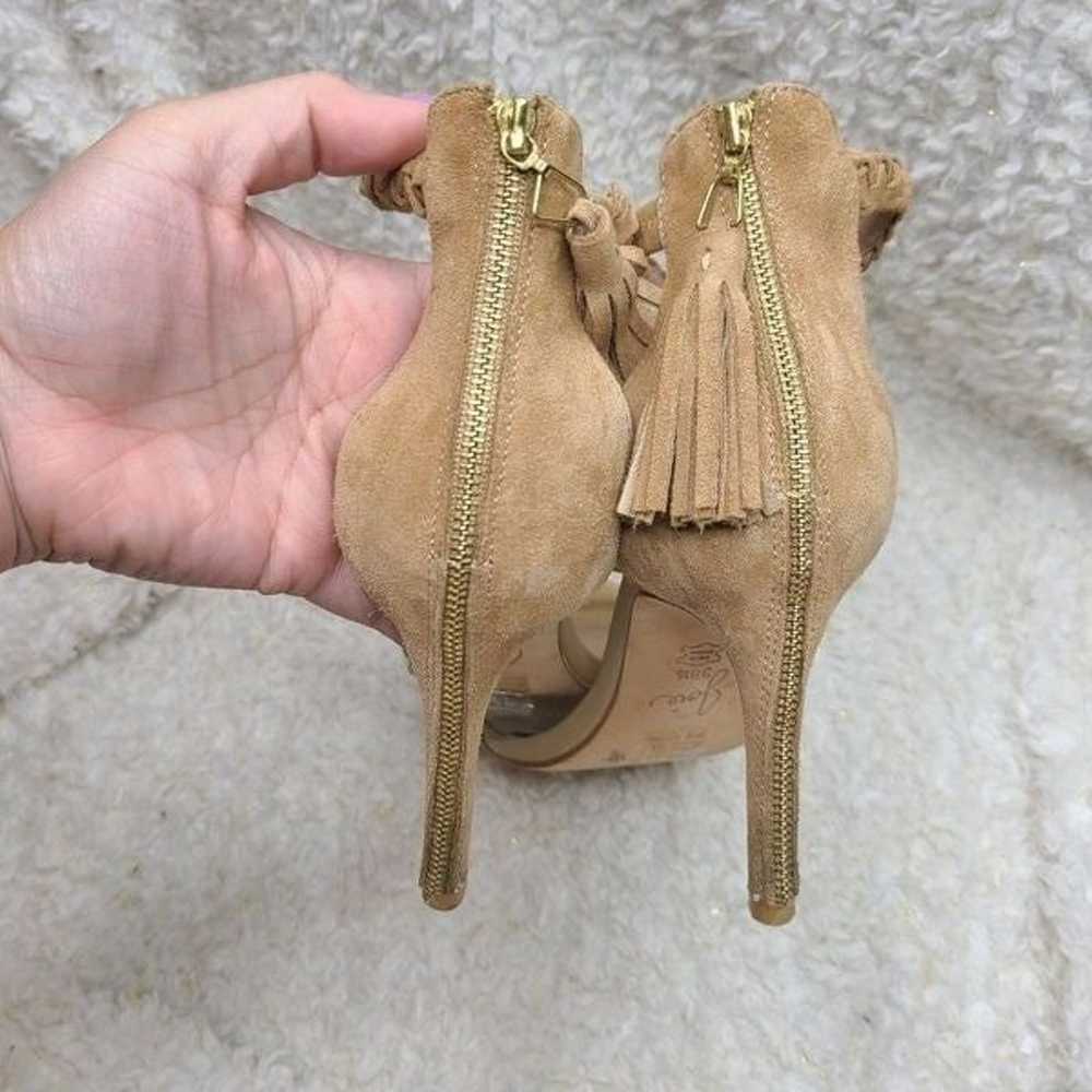 Joie Abbott Tan Suede Braided Heeled Sandals size… - image 4