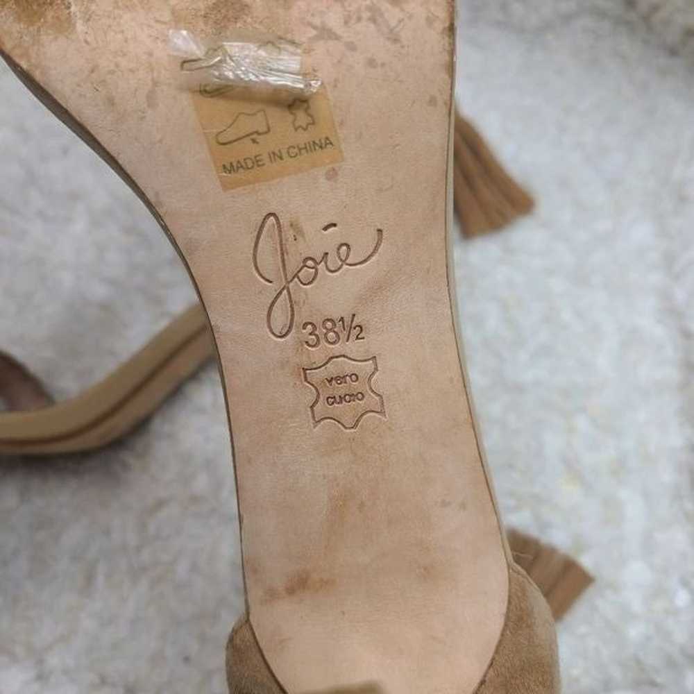 Joie Abbott Tan Suede Braided Heeled Sandals size… - image 6