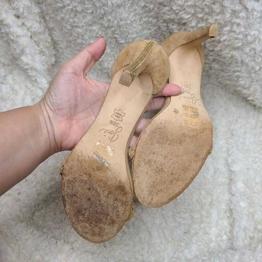 Joie Abbott Tan Suede Braided Heeled Sandals size… - image 7