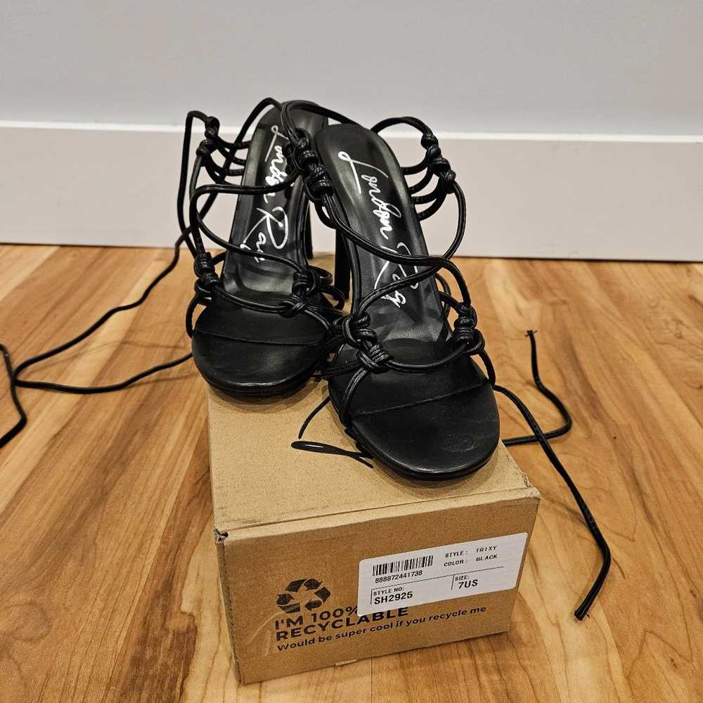 London Rag Trixy black heels size 7 - image 2