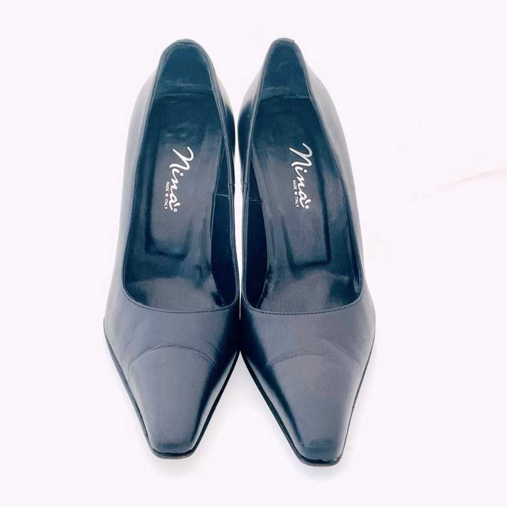Nina Italy Genuine Leather Stiletto Heels Pumps S… - image 4
