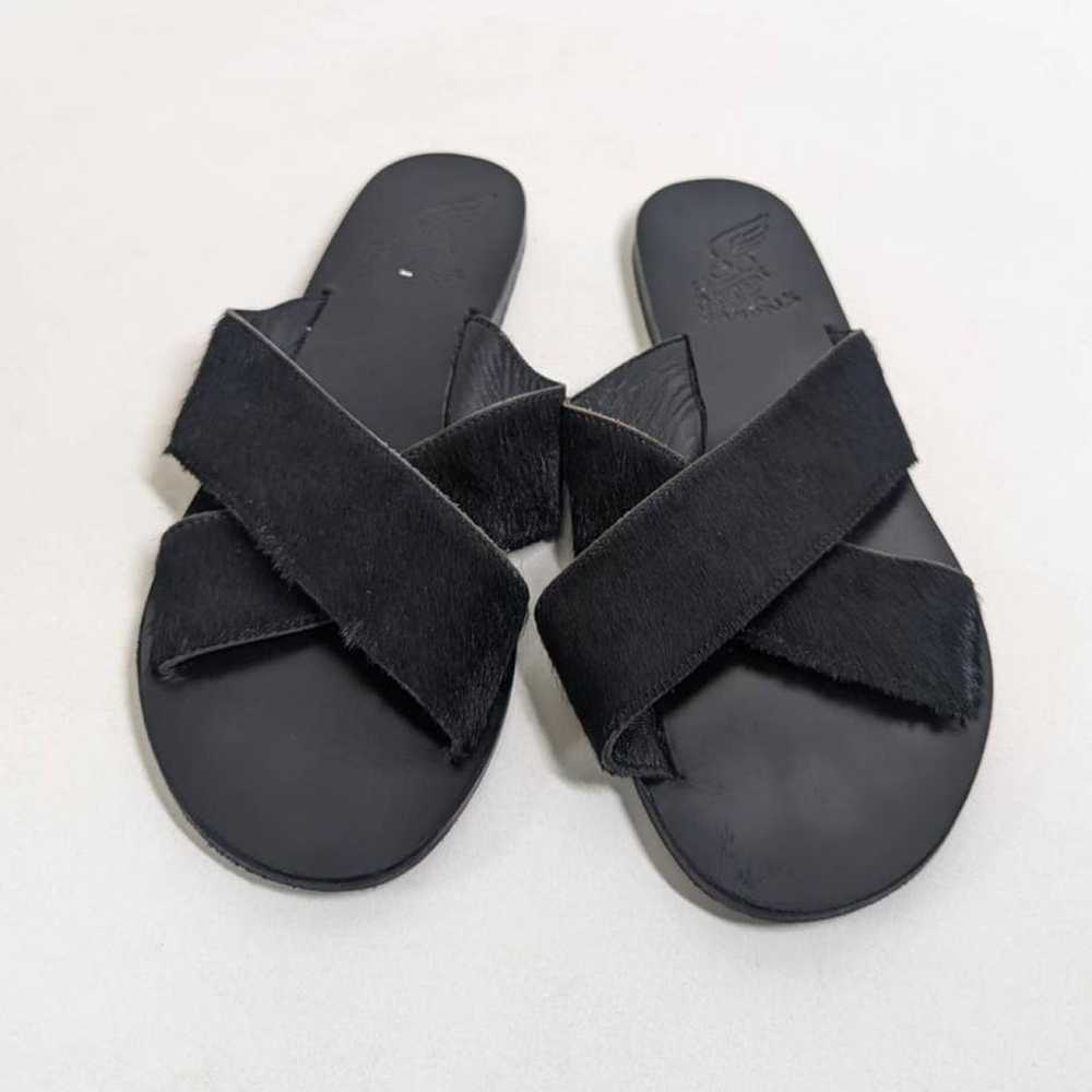 Ancient Greek Sandals Pony-style calfskin mules - image 4