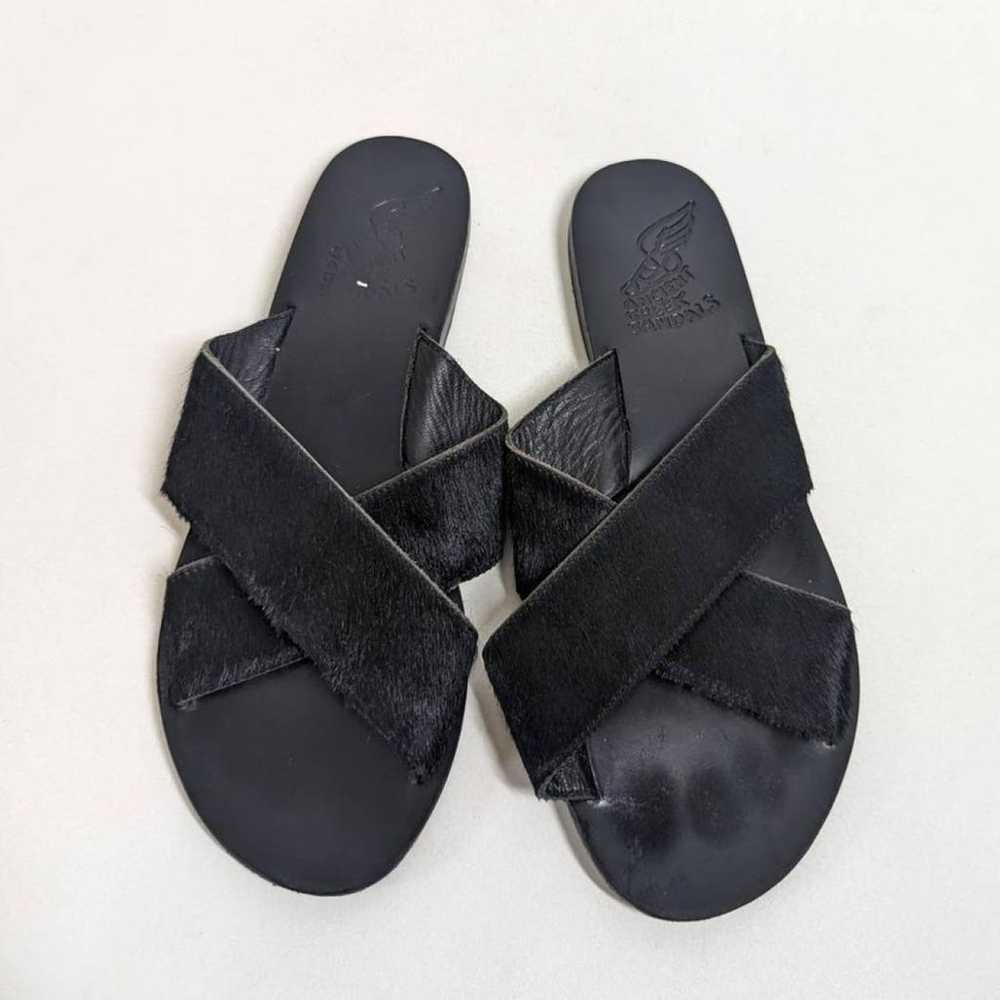 Ancient Greek Sandals Pony-style calfskin mules - image 8